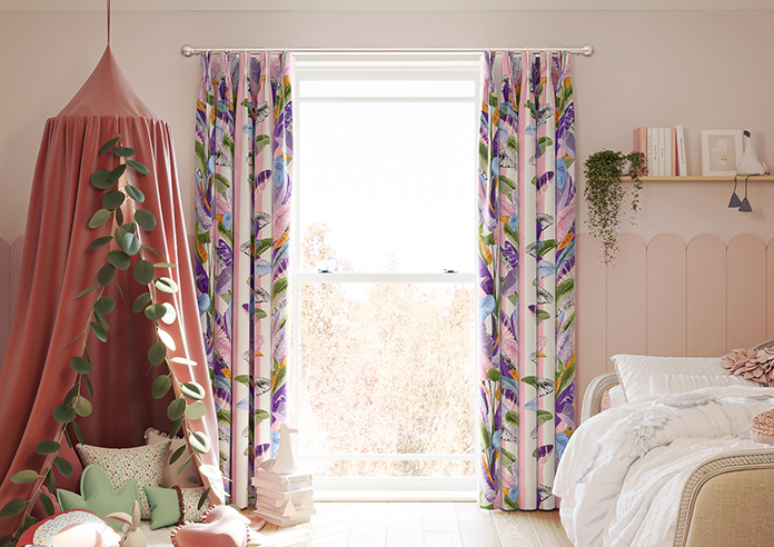 Palm Springs, Pink Stripe - Made To Measure Curtains - Image 3